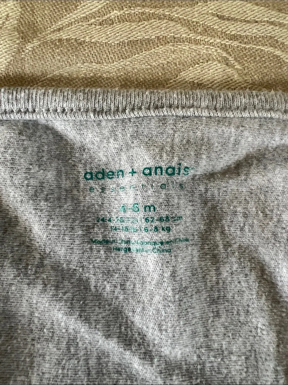 aden + anais Light Gray Swaddle Wrap
